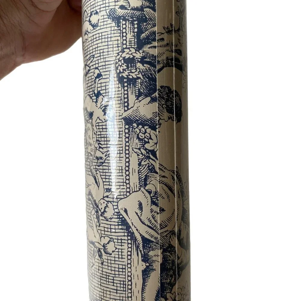 Eisenhart wallpaper blue toile prepasted strippable‎ TC01355 one metric d…